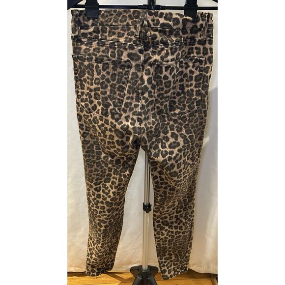 Good American Leopard Print Good Waist Jeans Women's size 6/28 - Picture 2 of 3